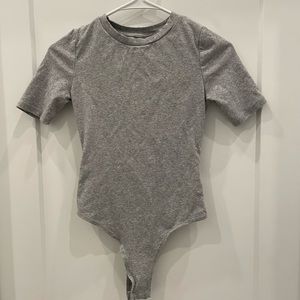 Grey t-shirt bodysuit